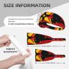YYHWHJDE Elastic Unisex Sports Headband Moisture Wicking Athletic for Running, Working Out,Outdoor Sports Maryland Flag Picture, Black view 4