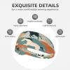YYHWHJDE Elastic Unisex Sports Headband Moisture Wicking Athletic for Running, Working Out,Outdoor Sports Horses Running Art Printing, Black view 3