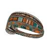 YYHWHJDE Elastic Unisex Sports Headband Moisture Wicking Athletic for Running, Working Out,Outdoor Sports African Tribal Ethnic Prints, Black view 1