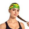 YYHWHJDE Elastic Unisex Sports Headband Moisture Wicking Athletic for Running, Working Out,Outdoor Sports Native Hawaiian Flag Picture, Black view 2