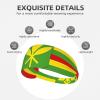 YYHWHJDE Elastic Unisex Sports Headband Moisture Wicking Athletic for Running, Working Out,Outdoor Sports Native Hawaiian Flag Picture, Black view 3