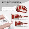 Elastic Unisex Sports Headband Moisture Wicking Athletic for Running, Working Out,Outdoor Sports red and White Printing view 4
