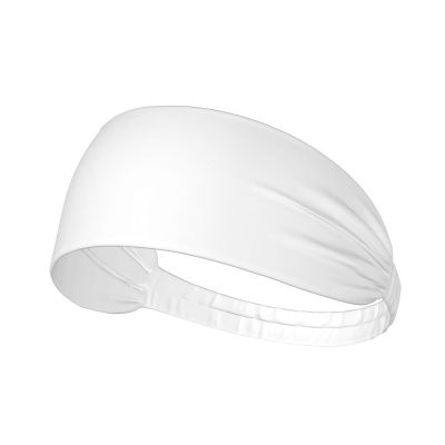 Elastic Unisex Sports Headband Moisture Wicking Athletic for Running, Working Out,Outdoor Sports Solid Color White Prints
