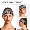 YYHWHJDE Elastic unisex sports headband Moisture Wicking Athletic for Running, Working Out,Outdoor sports Cute Monster Trucks Pattern, Black view 4