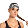 YYHWHJDE Elastic Unisex Sports Headband Moisture Wicking Athletic for Running, Working Out,Outdoor Sports Sweet Afternoon Tea Prints, Black view 2