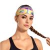 YYHWHJDE Elastic Unisex Sports Headband Moisture Wicking Athletic for Running, Working Out,Outdoor Sports Fantasy Mushroom Picture, Black view 2