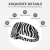 YYHWHJDE Elastic Unisex Sports Headband Moisture Wicking Athletic for Running, Working Out,Outdoor Sports Black and White Zebra Stripes Prints view 3