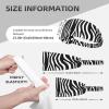YYHWHJDE Elastic Unisex Sports Headband Moisture Wicking Athletic for Running, Working Out,Outdoor Sports Black and White Zebra Stripes Prints view 4