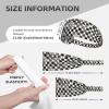 YYHWHJDE Elastic Unisex Sports Headband Moisture Wicking Athletic for Running, Working Out,Outdoor Sports Silver Round Picture, Black view 4