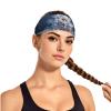 YYHWHJDE Elastic Unisex Sports Headband Moisture Wicking Athletic for Running, Working Out,Outdoor Sports Christmas Tree Snowflakes Picture, Black view 2