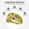 YYHWHJDE Elastic unisex sports headband Moisture Wicking Athletic for Running, Working Out,Outdoor sports Cute sloths on yellow lemons Pattern, Black view 3
