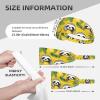YYHWHJDE Elastic unisex sports headband Moisture Wicking Athletic for Running, Working Out,Outdoor sports Cute sloths on yellow lemons Pattern, Black view 4