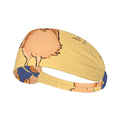 Elastic Unisex Sports Headband Moisture Wicking Athletic for Running, Working Out,Outdoor Sports Crooked Owl Printing