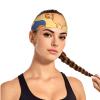Elastic Unisex Sports Headband Moisture Wicking Athletic for Running, Working Out,Outdoor Sports Crooked Owl Printing view 2