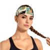 YYHWHJDE Elastic Unisex Sports Headband Moisture Wicking Athletic for Running, Working Out,Outdoor Sports Mid-Century Modern Art Cat Prints, Black view 2