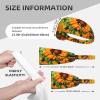 YYHWHJDE Elastic Unisex Sports Headband Moisture Wicking Athletic for Running, Working Out,Outdoor Sports Oil Painting Sunflower Picture, Black view 4