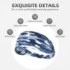 YYHWHJDE Elastic Unisex Sports Headband Moisture Wicking Athletic for Running, Working Out,Outdoor Sports Blue Camo Prints, Black view 3
