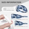 YYHWHJDE Elastic Unisex Sports Headband Moisture Wicking Athletic for Running, Working Out,Outdoor Sports Blue Camo Prints, Black view 4