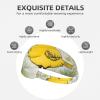 Elastic Unisex Sports Headband Moisture Wicking Athletic for Running, Working Out,Outdoor Sports Yellow Chicken Prints view 3
