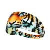 Elastic Unisex Sports Headband Moisture Wicking Athletic for Running, Working Out,Outdoor Sports Little Fat Tiger Head Prints view 1