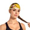YYHWHJDE Elastic Unisex Sports Headband Moisture Wicking Athletic for Running, Working Out,Outdoor Sports Spain Flag Picture, Black view 2