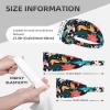 YYHWHJDE Elastic Unisex Sports Headband Moisture Wicking Athletic for Running, Working Out,Outdoor Sports Floral Pattern Printing, Black view 4