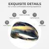 YYHWHJDE Elastic Unisex Sports Headband Moisture Wicking Athletic for Running, Working Out,Outdoor Sports UFO Landing Picture, Black view 3