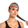 YYHWHJDE Elastic Unisex Sports Headband Moisture Wicking Athletic for Running, Working Out,Outdoor Sports Coconut Beach Sunset Hammock Picture, Black view 2
