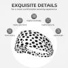 YYHWHJDE Elastic Unisex Sports Headband Moisture Wicking Athletic for Running, Working Out,Outdoor Sports Black and White Polka Dot Picture view 3