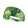 YYHWHJDE Elastic unisex sports headband Moisture Wicking Athletic for Running, Working Out,Outdoor sports Green Clever Monkey Picture, Black view 1