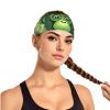 YYHWHJDE Elastic unisex sports headband Moisture Wicking Athletic for Running, Working Out,Outdoor sports Green Clever Monkey Picture, Black view 2