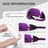YYHWHJDE Elastic Unisex Sports Headband Moisture Wicking Athletic for Running, Working Out,Outdoor Sports Dark Purple Texture Marble Picture, Black view 4