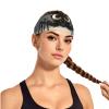 YYHWHJDE Elastic Unisex Sports Headband Moisture Wicking Athletic for Running, Working Out,Outdoor Sports Cartoon Black Spider Picture view 2
