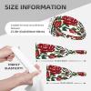 Elastic Unisex Sports Headband Moisture Wicking Athletic for Running, Working Out,Outdoor Sports Embroidery Style Rose Prints view 4