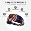 YYHWHJDE Elastic Unisex Sports Headband Moisture Wicking Athletic for Running, Working Out,Outdoor Sports USA Flag Patriotic Eagle Prints, Black view 3
