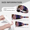 YYHWHJDE Elastic Unisex Sports Headband Moisture Wicking Athletic for Running, Working Out,Outdoor Sports USA Flag Patriotic Eagle Prints, Black view 4