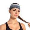 YYHWHJDE Elastic Unisex Sports Headband Moisture Wicking Athletic for Running, Working Out,Outdoor Sports Overlooking Hong Kong Picture, Black view 2