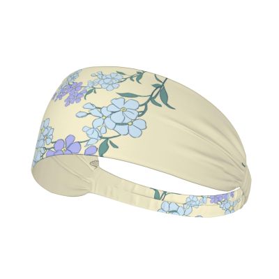 Elastic Unisex Sports Headband Moisture Wicking Athletic for Running, Working Out,Outdoor Sports Fresh Orchids Picture