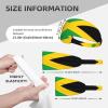 YYHWHJDE Elastic Unisex Sports Headband Moisture Wicking Athletic for Running, Working Out,Outdoor Sports Jamaica Flag Picture, Black view 4