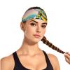 YYHWHJDE Elastic Unisex Sports Headband Moisture Wicking Athletic for Running, Working Out,Outdoor Sports Cartoon bee Force Picture, Black view 2