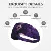 Elastic Unisex Sports Headband Moisture Wicking Athletic for Running, Working Out,Outdoor Sports Purple Love Picture view 3