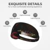 YYHWHJDE Elastic Unisex Sports Headband Moisture Wicking Athletic for Running, Working Out,Outdoor Sports Pure Wine red Printing, Black view 3