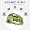 YYHWHJDE Elastic Unisex Sports Headband Moisture Wicking Athletic for Running, Working Out,Outdoor Sports Sushi Dill Pickles Printing, Black view 3