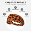 YYHWHJDE Elastic Unisex Sports Headband Moisture Wicking Athletic for Running, Working Out,Outdoor Sports Tiger Stripe camo Printing, Black view 3