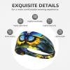 YYHWHJDE Elastic Unisex Sports Headband Moisture Wicking Athletic for Running, Working Out,Outdoor Sports Sunflower Blue Butterfly Prints, Black view 3