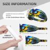 YYHWHJDE Elastic Unisex Sports Headband Moisture Wicking Athletic for Running, Working Out,Outdoor Sports Sunflower Blue Butterfly Prints, Black view 4