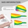 YYHWHJDE Elastic Unisex Sports Headband Moisture Wicking Athletic for Running, Working Out,Outdoor Sports Rainbow Flag Printing, Black view 4