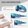 YYHWHJDE Elastic Unisex Sports Headband Moisture Wicking Athletic for Running, Working Out,Outdoor Sports Northern Lights Polar Bear Picture, Black view 4