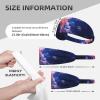 YYHWHJDE Elastic unisex sports headband Moisture Wicking Athletic for Running, Working Out,Outdoor sports Jellyfish Pattern, Black view 4