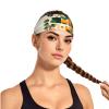 YYHWHJDE Elastic Unisex Sports Headband Moisture Wicking Athletic for Running, Working Out,Outdoor Sports Cartoon Potted Turtle Back Bamboo Picture view 2